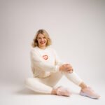 Bluza logopedyczna - waniliowa z haftem