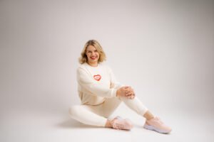 Bluza logopedyczna - waniliowa z haftem