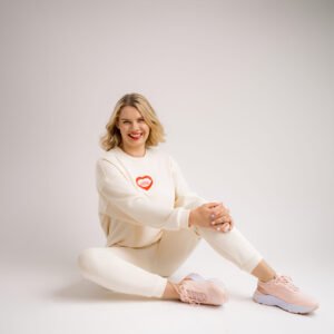 Bluza logopedyczna - waniliowa z haftem