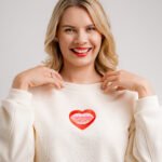 Bluza logopedyczna - waniliowa z haftem