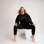 Dres logopedyczny - czarny z haftem